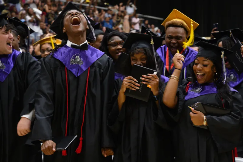 Crestwood seniors walk across the stage