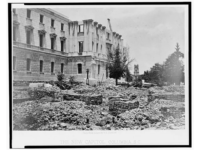 Bronze stars mark the scars of history on SC State House. Here's their story