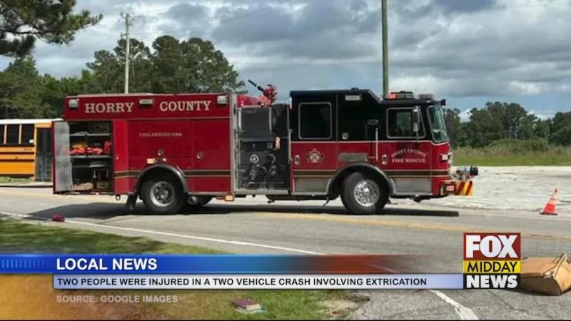Two People Hurt In Crash Involving Extrication Operations