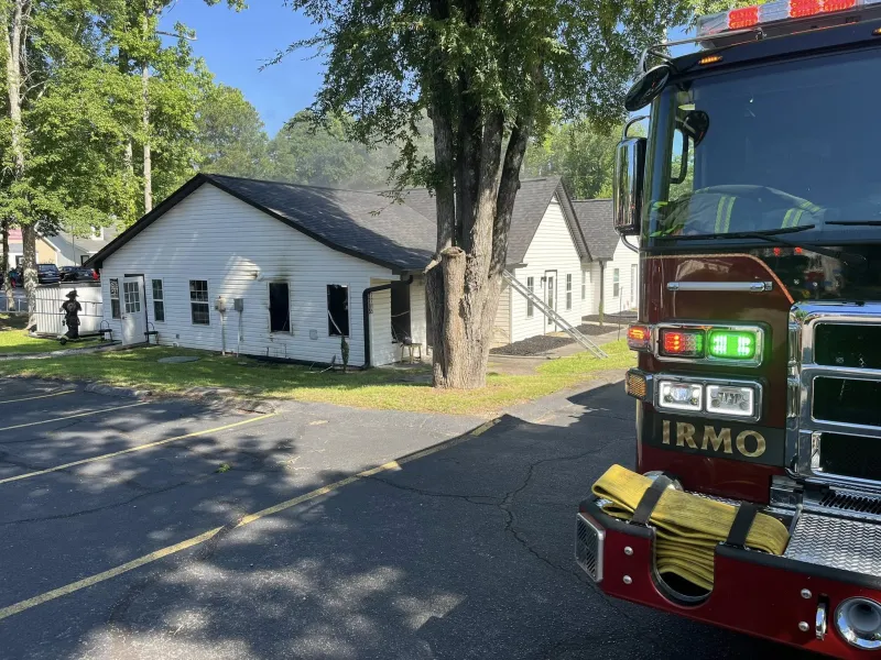 Irmo Fire crews work to put out structure fire