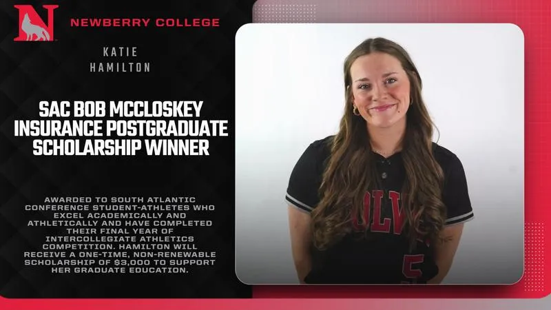 Hamilton Earns SAC Bob McCloskey Insurance Postgraduate Scholarship