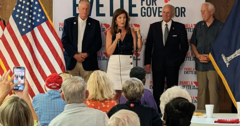Did Pam Evette get a 'Trump Bump' in last week of 2026 Republican primary? Opponents doubt it.