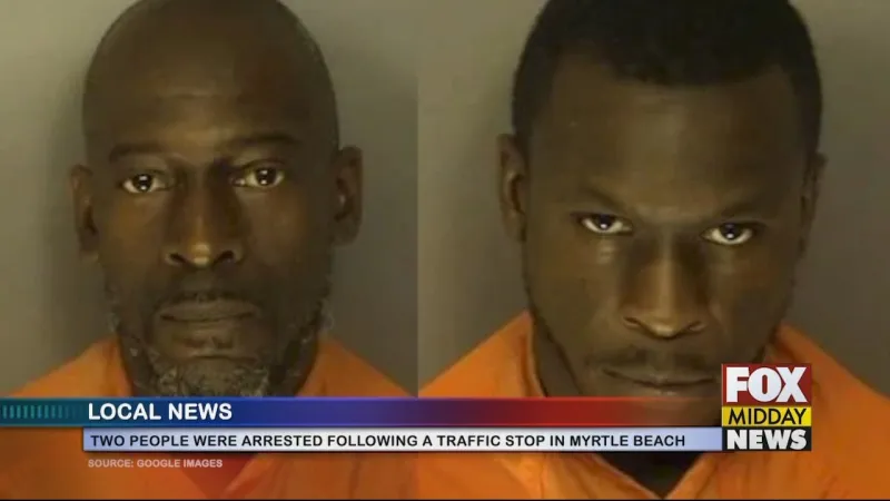 Myrtle Beach Traffic Stop Leads To The Arrests Of Two Men