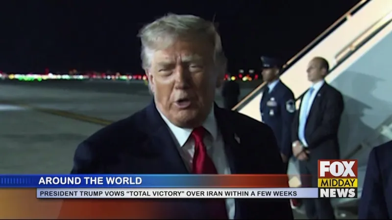 Trump Vows "Total Victory" Over Iran Within Weeks