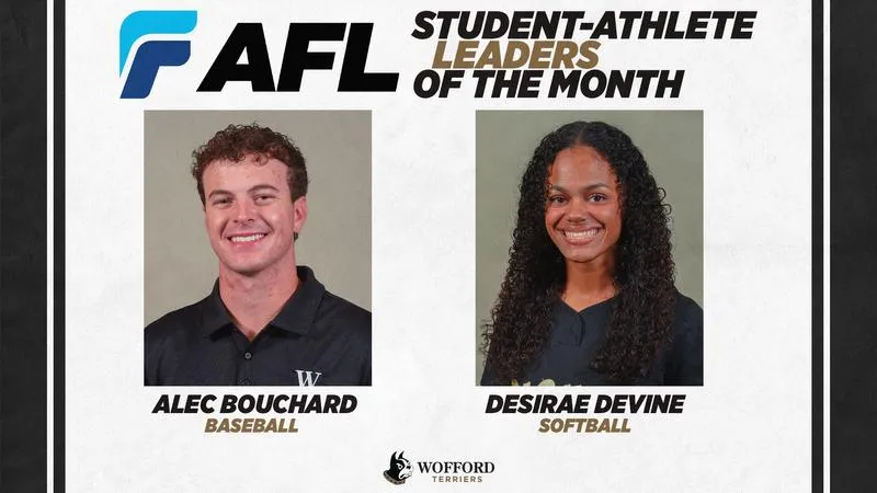 Wofford Names AFL Student-Athlete Leaders of the Month For May
