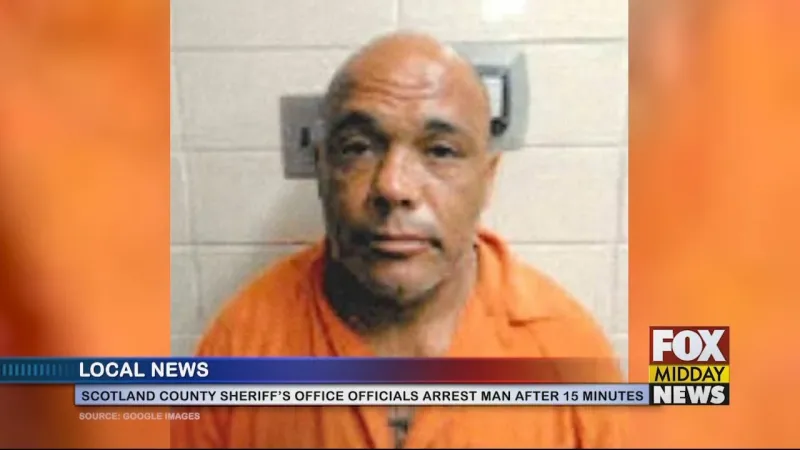 Scotland Co. Sheriff's Office Officials Detain Suspect In 15 Minutes