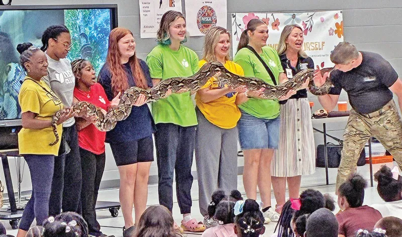 THAT'S A BIG SNAKE