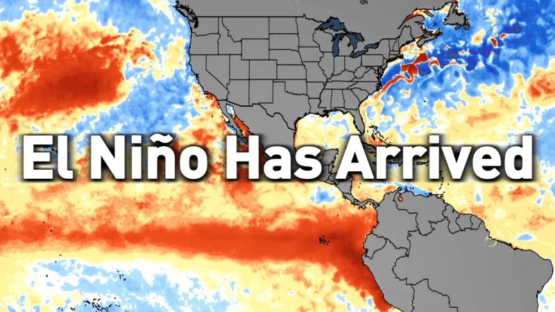 El Nio has arrived, with odds rising for a strong event
