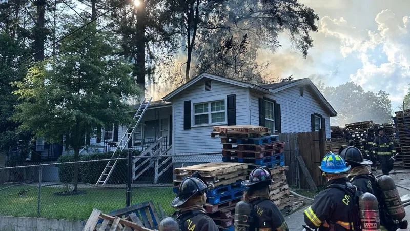 Three displaced after duplex fire