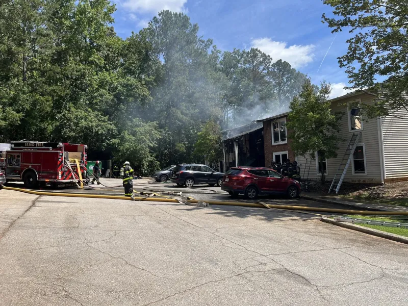 Irmo firefighters work together to control two-alarm apartment building fire
