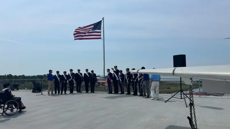 Knights of Columbus mark Flag Day, America 250 aboard USS Yorktown in Charleston