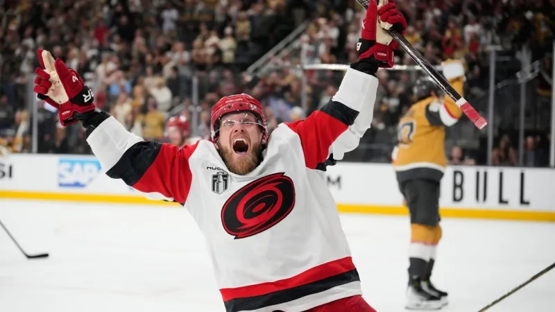 Hurricanes use stifling defense to blank Knights 3-0 in Game 6 and win the Stanley Cup