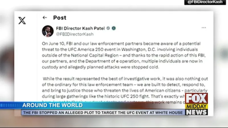 FBI Stop Alleged Plot Targeting UFC Event At White House