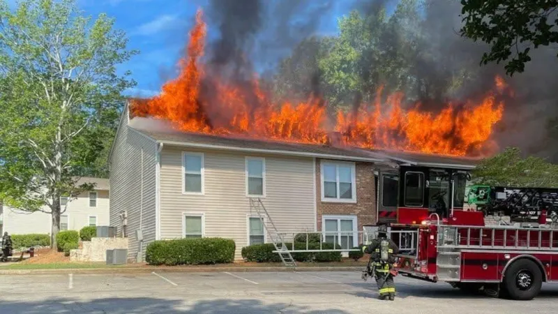 23 displaced after apartment fire on Bush River Road