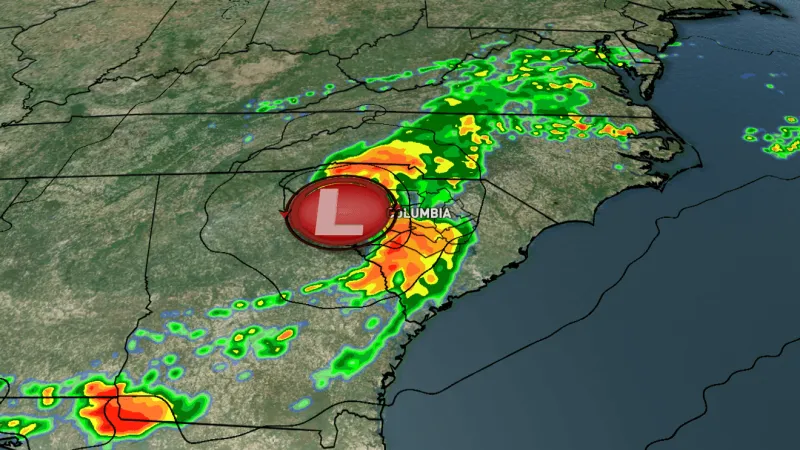 Minor tropical impacts possible in South Carolina Thursday and Friday