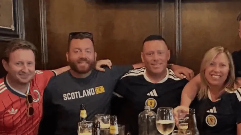 Coach Traquair joins Tartan Army as Scotland fans take over Boston for FIFA World Cup -- via ABC4