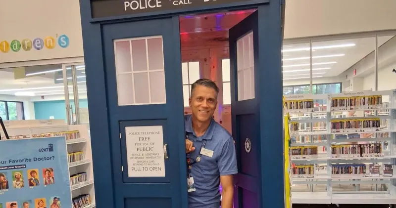 A life-size TARDIS replica comes to Charleston library for time-travel, escape-room fun