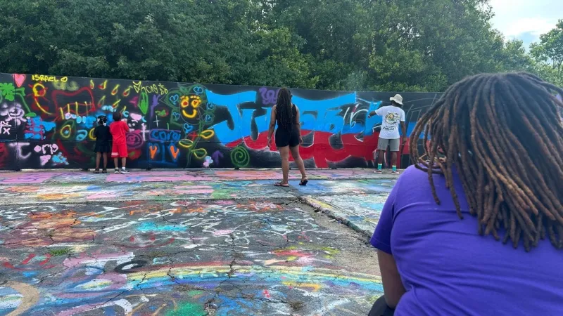 Goose Creek Juneteenth mural project transforms Graffiti Park walls into lasting art