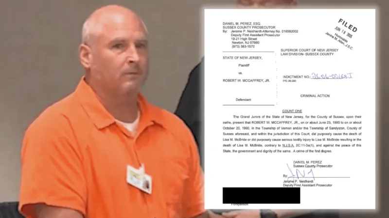 Grand jury indicts Bob McCaffrey in 1990 New Jersey murder of Lisa Marie McBride