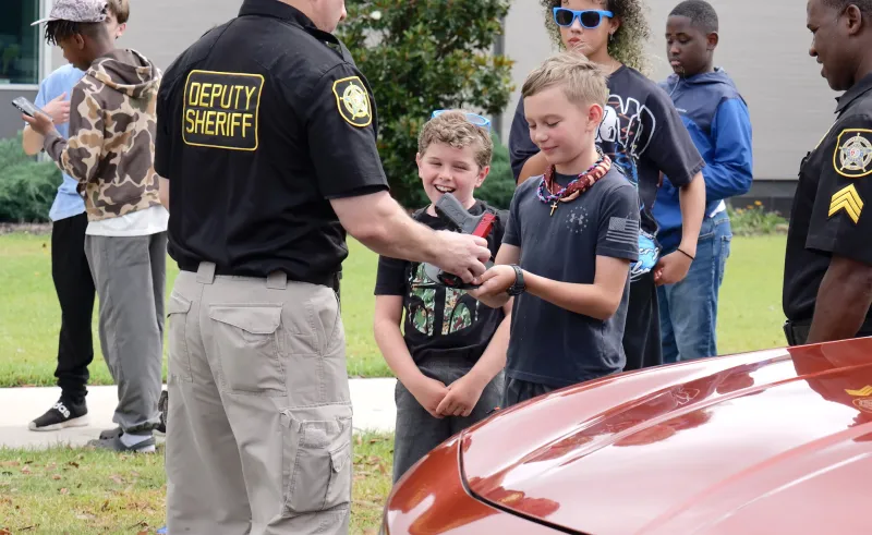 Students enjoy being 'Youth in Blue' for a week