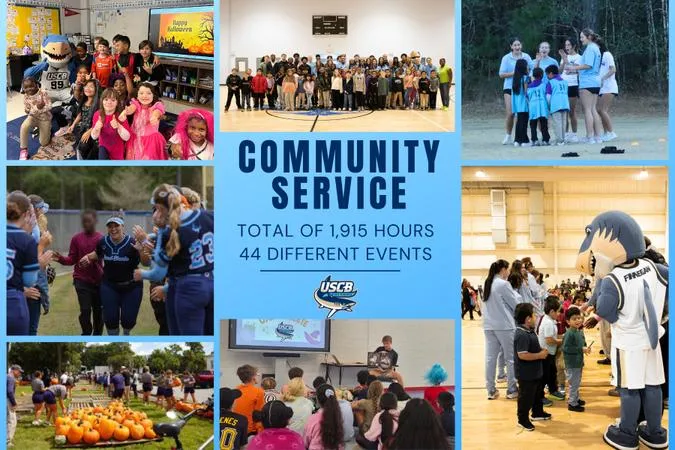 Service, Leadership, and Impact: USCB Athletics Record 1,915 Service Hours Over 44 Events