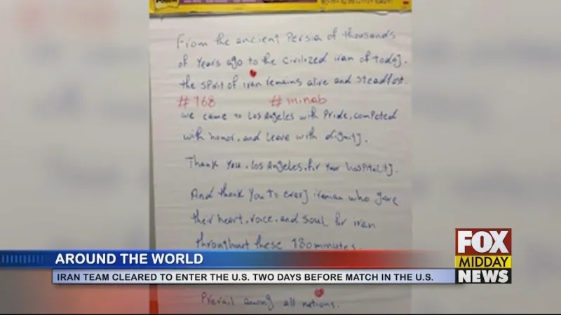 Iran National Team Allowed To Enter U.S. Two Days Earlier Than Match