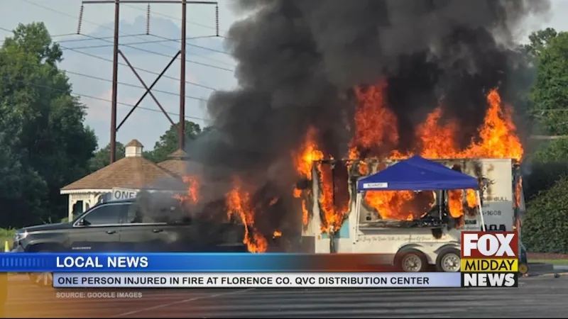 One Person Injured In Fire At Florence Co. QVC Distribution Center