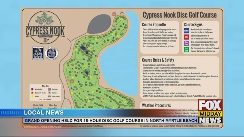 Grand Opening Held For New Disc Golf Course In North Myrtle Beach
