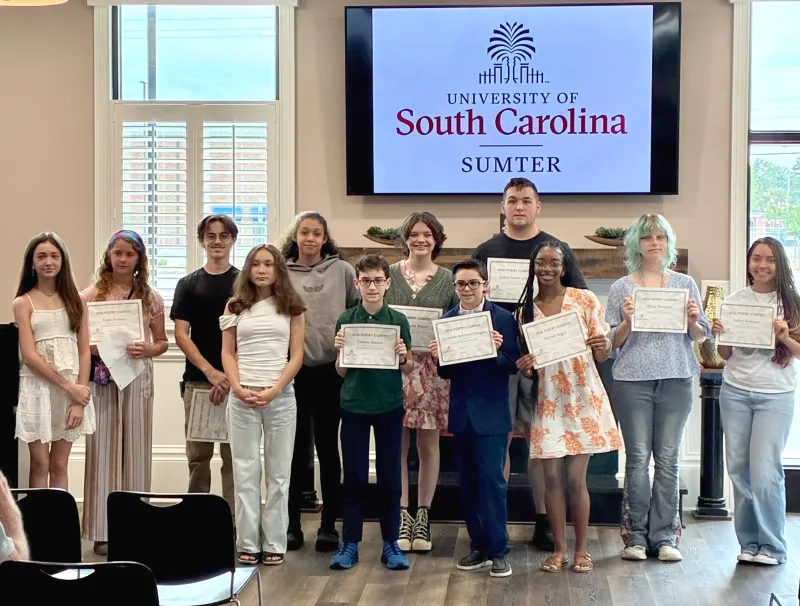 Winners of USC Sumter Spring Poetry Contest announced