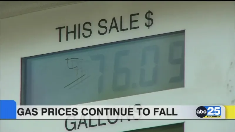 Gas prices continue to fall