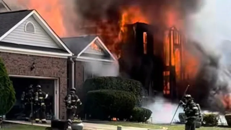 Fire caused by mosquito candle spreads to 3 homes