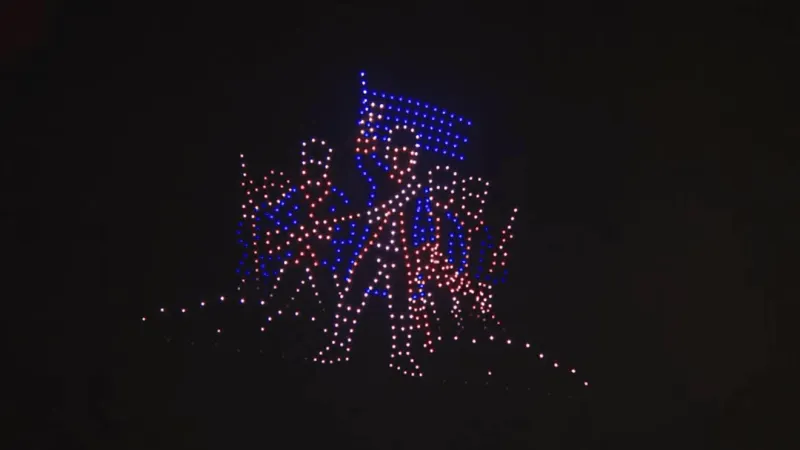 'Revolutionary Skies' drone show dazzles downtown Charleston for 250th commemoration