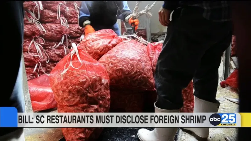 SC bill changing the way shrimp is labeled advances in the House