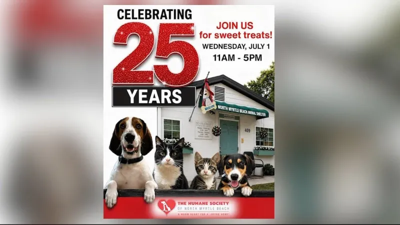 The Humane Society of North Myrtle Beach is Celebrating Their 25th Anniversary