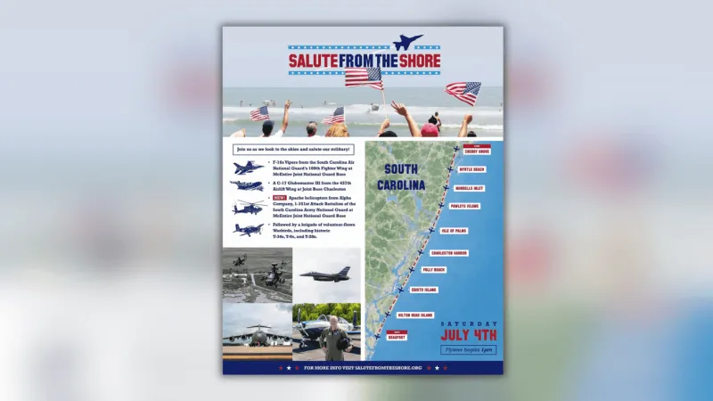 Salute From The Shore releases 2026 Fourth of July flyover schedule