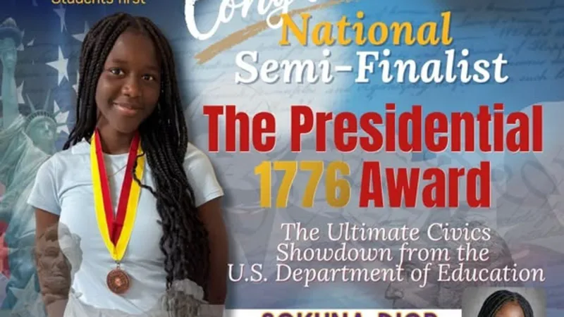Florence student competes in national Presidential 1776 Award civics competition