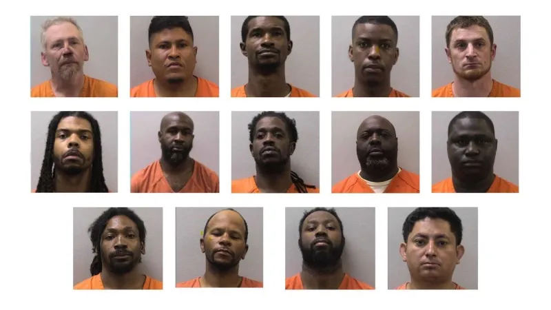 Undercover sting leads to 14 arrests in online sexual exploitation case
