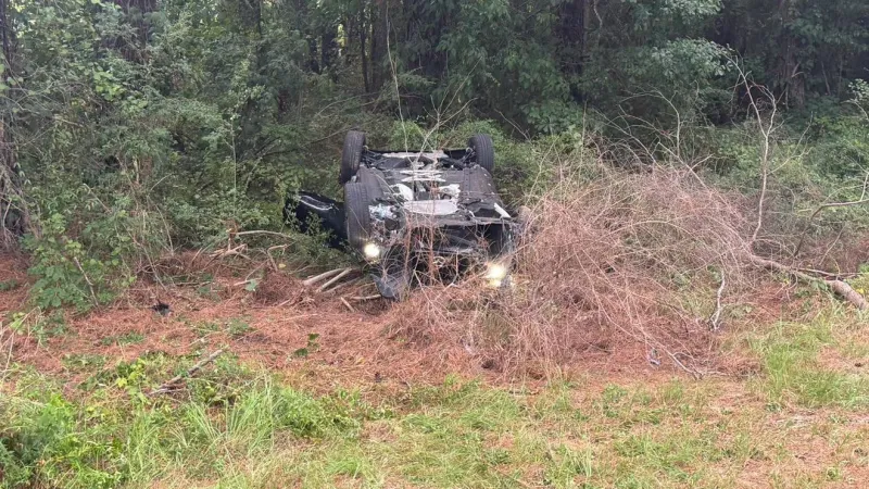 Driver seriously injured in rollover crash on I-95 in Florence Co.