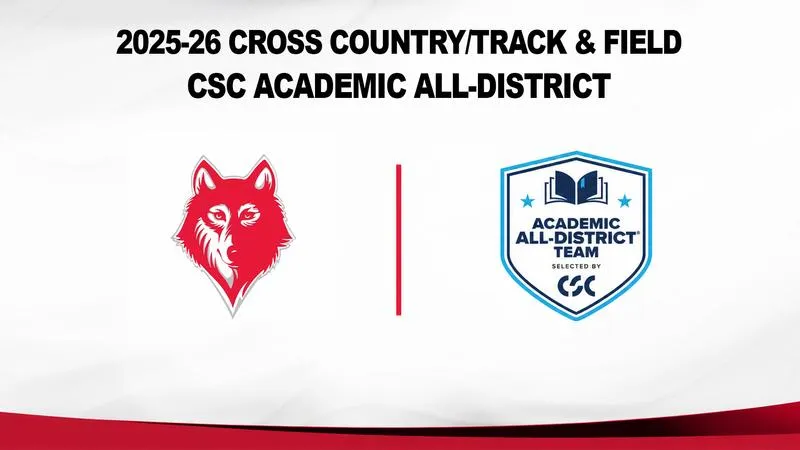 Eight Wolves Earn CSC Academic All-District Honors in Cross Country/Track & Field