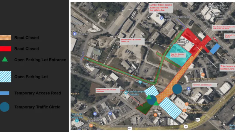 Downtown Myrtle Beach construction continues, key projects on schedule