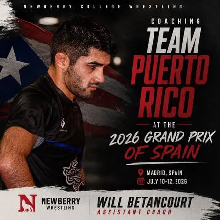 Newberry's Will Betancourt to Coach Puerto Rico at 2026 Grand Prix of Spain