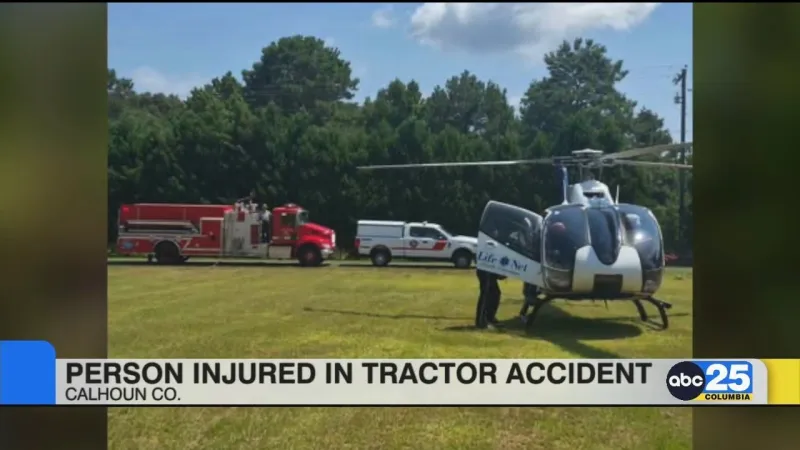 Person injured in tractor accident