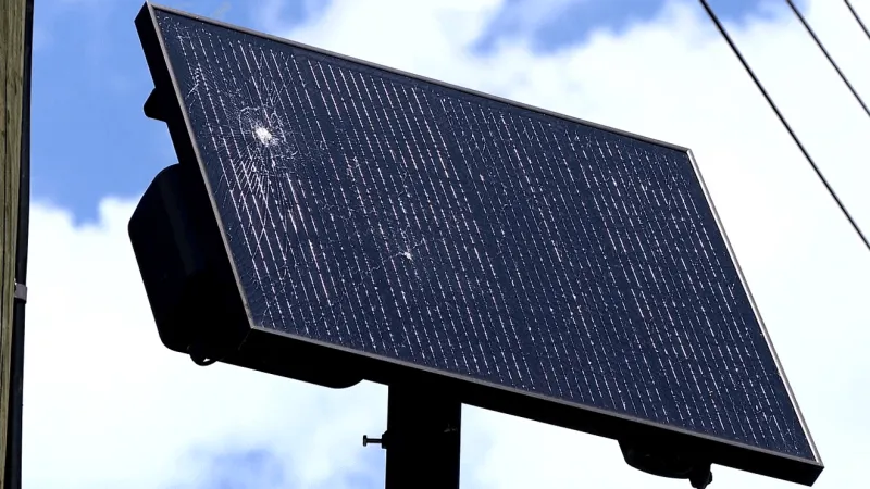 Damaged Flock camera in North Carolina town sparks online debate over surveillance tech