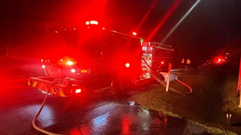 St. Andrews firefighters battle warehouse fire on Spruill Avenue Wednesday night