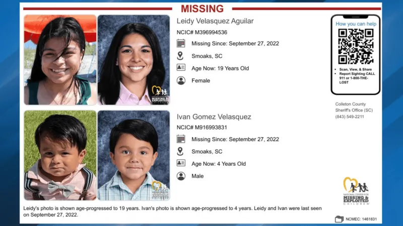 Search continues for Colleton County mother and child last seen in 2022