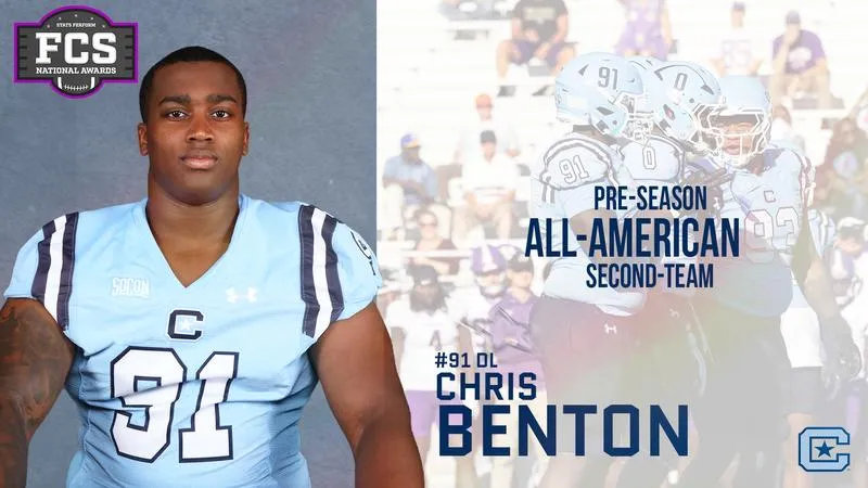 Benton Selected to Stats Perform FCS Preseason All-America Second Team