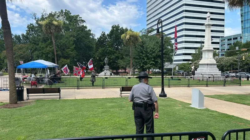 Flags Across the South protest faces opposition at SC State House