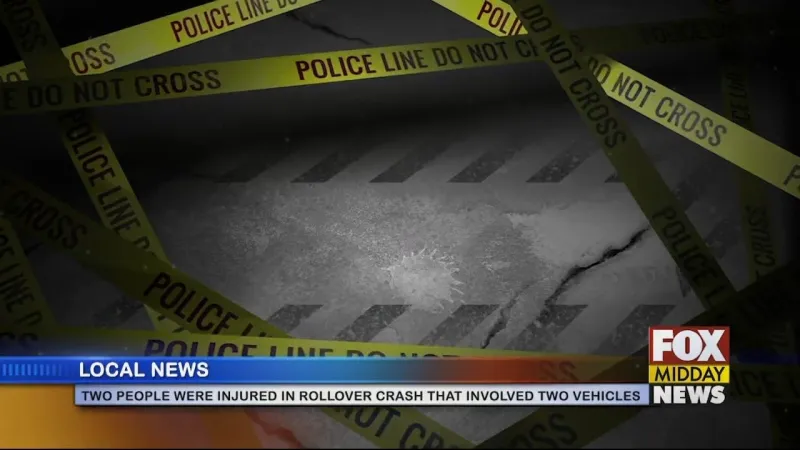 Two People Hurt In Two-Vehicle Rollover Crash