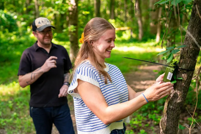 Furman junior Anna Moon '28 leads regional biodiversity research project