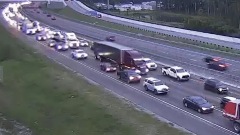 Lanes reopened on I-26 eastbound after crash causes miles of backups